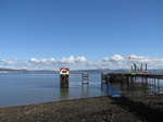 SX24877  Old Lifeboat station at low tide on Mumbles Pier .jpg